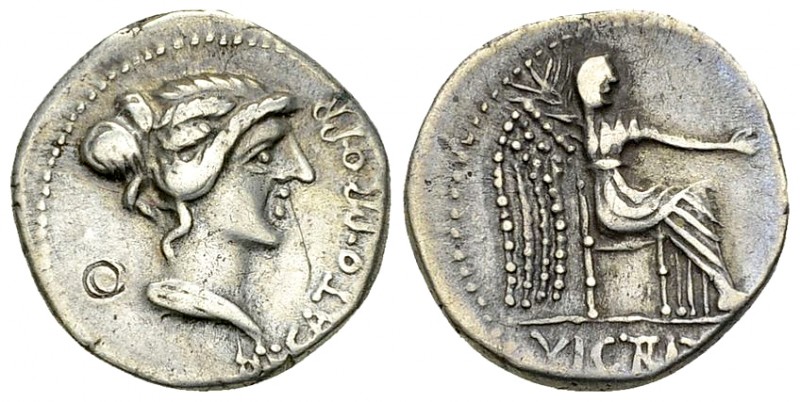 M. Porcius Cato Uticensis AR Denarius, 47/46 BC 

M. Porcius Cato Uticensis. A...