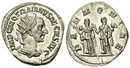 Traianus Decius AR Antoninianus, The two Pannoniae 

Traianus Decius (249-251 AD). AR Antoninianus (22 mm, 3.80 g), Rome.
Obv. IMP C M Q TRAIANVS D...