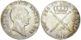 Bayern, AR Kronentaler 1813 

Bayern. Maximilian Joseph I. (1806-1825). AR Kronentaler 1813 (40 mm, 29.38 g). 
AKS 44. 

Sehr schön.