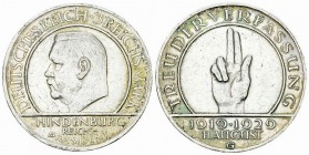 Weimarer Republik, AR 3 Reichsmark 1929 G, Schwurhand 

Deutschland. Weimarer Republik. AR 3 Reichsmark 1929 G (14.99 g), Schwurhand.
AKS 85.

Se...