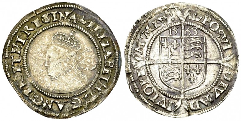 Elizabeth I AR Sixpence 1568 

Great Britain. Elizabeth I (1558-1603). AR Sixp...