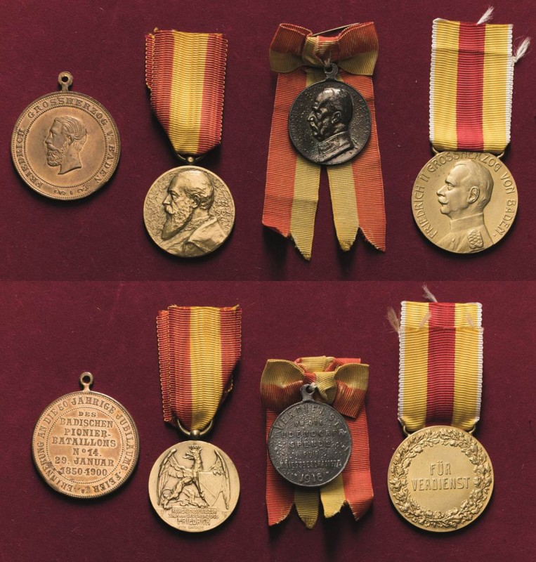 Orden deutscher Länder Baden
Große vergoldete Verdienstmedaille Verliehen 1916-...