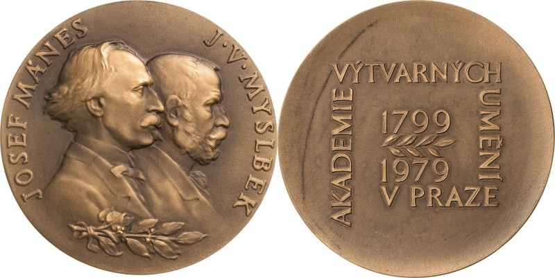 Akademien, Schulen, Universitäten
 Bronzemedaille o.J. Akademie der bildenden K...