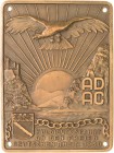 Auto- und Motorradmedaillen und -plaketten
 Einseitige Bronzeplakette 1930 (unsigniert) A.D.A.C. Huldigungsfahrt an den freien deutschen Rhein. Adler...