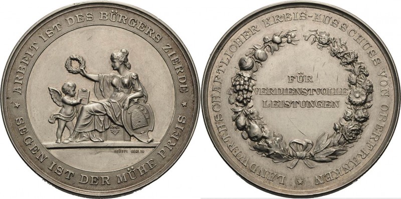Bienen und Bienenzucht
 Silbermedaille o.J. (Oertel) Verdienstmedaille des Land...