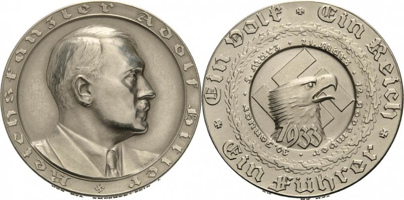 Drittes Reich
 Silbermedaille 1933 (F. Beyer) Auf die politischen Ereignisse de...