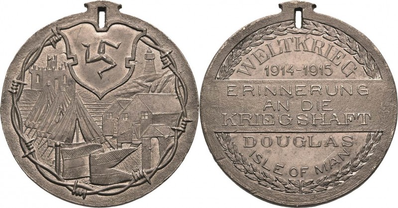 Erster Weltkrieg
 Zinnmedaille 1915. Zur Erinnerung an die Kriegshaft in Dougla...