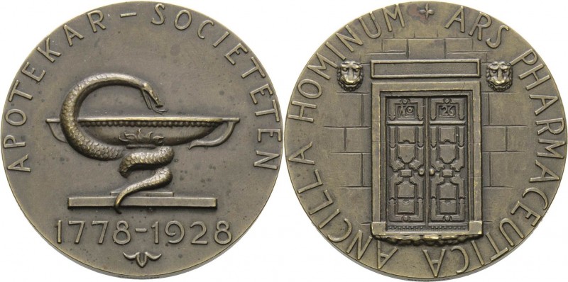 Medicina in nummis
 Bronzemedaille 1928 (CC. Sporrong & Co) 150 Jahre Schwedisc...