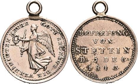 Napoleon, Befreiungskriege und ihre Jubiläen
 Silberner Siegespfennig 1813 (Loo...