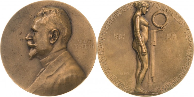 Personenmedaillen
Bernthsen, August 1855-1931 Bronzemedaille 1912 (Hartig) 25-j...