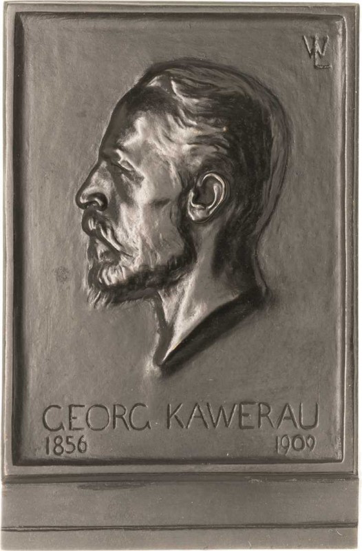 Personenmedaillen
Kawerau, Georg 1856-1909 Einseitige Bronzegussplakette o.J. (...