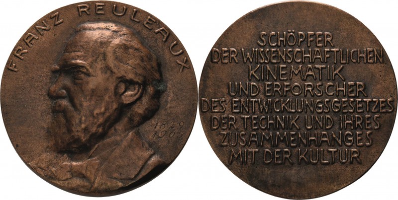 Personenmedaillen
Reuleaux, Franz 1829-1905 Bronzegussmedaille o.J. (Dautert) B...