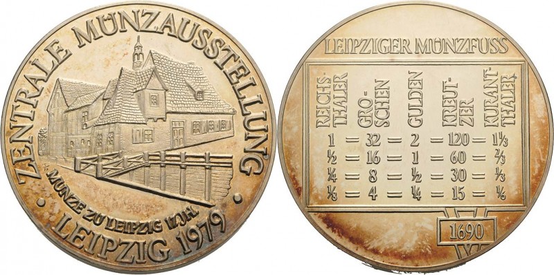 König, Helmut 1934-2017 Silbermedaille 1979. Zentrale Münzausstellung Leipzig. A...