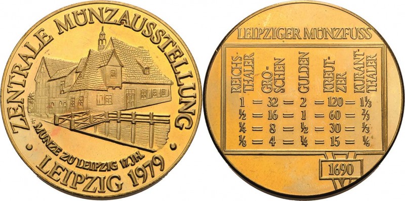 König, Helmut 1934-2017 Messingmedaille 1979. Zentrale Münzausstellung Leipzig. ...