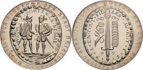 König, Helmut 1934-2017 Silbermedaille 1984 (Heidrun Höhn, Uttikal, Rossi) Souvenirmedaille des Optischen Museums der Carl-Zeiss-Stiftung Jena. Zwei E...