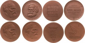 Porzellanmedaillen - Medaillen der Meißner Porzellanmanufaktur
Chemnitz Braune Porzellanmedaillen 1965. 800 Jahrfeier der Karl-Marx-Stadt, 1965 - Ehr...