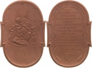 Porzellanmedaillen - Medaillen der Meißner Porzellanmanufaktur
Leipzig Braune Porzellanmedaille 1922 (Börner) Ehrengabe für Miss Emily Hobhouse. Mutt...