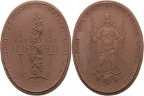 Porzellanmedaillen - Medaillen der Meißner Porzellanmanufaktur
Leipzig Braune Porzellanmedaille 1921 (E. Börner) 5 Jahre Städtisches Kunstgewerbemuse...