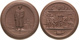 Porzellanmedaillen - Medaillen der Meißner Porzellanmanufaktur
Leipzig Braune Porzellanmedaille o.J. (1948). Ehrengabe des Leipziger Messeamtes. Kauf...