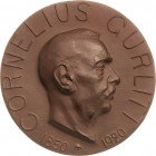 Porzellanmedaillen - Medaillen der Meißner Porzellanmanufaktur
Meißen Braune Porzellanmedaille 1920. 70. Geburtstag von Cornelius Gurlitt. Kopf nach ...