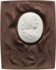 Porzellanmedaillen - Medaillen der Meißner Porzellanmanufaktur
 Braune Porzellanplakette 1982. 300. Geburtstag von J. F. Böttger. Auf brauner Grundpl...
