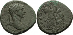 Kaiserzeit
Trajan 98-117 Dupondius 104/107, Rom Kopf mit Strahlenkrone nach rechts, IMP CAES NERVAE TRAIANO AVG GER DAC PM TR P COS V / Trauernde Dak...