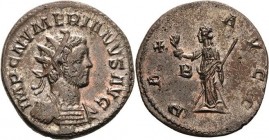 Kaiserzeit
Numerianus 282-284 Antoninian 282/284, Rom Brustbild mit Strahlenkrone nach rechts, IMP C NVMERIANVS AVG / Pax steht nach links, PAX AVGG ...