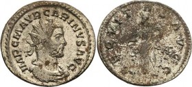 Kaiserzeit
Carinus 282-285 Antoninian 282/285, Rom Brustbild mit Strahlenkrone nach rechts, IMP C M AVR CARINVS AVG / Äquitas steht nach links mit Wa...