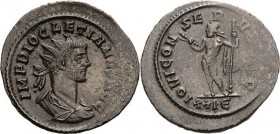 Magister militum et dominus noster - Die Münzprägung der Spätantike ab Kaiser Diocletian (284 n. Chr
Diocletianus 284-305 Antoninian 286, Rom Brustbi...
