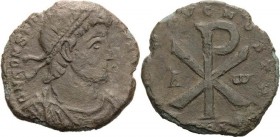 Magister militum et dominus noster - Die Münzprägung der Spätantike ab Kaiser Diocletian (284 n. Chr
Constantius II. 337-361 Follis 353, Trier Brustb...