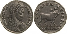 Magister militum et dominus noster - Die Münzprägung der Spätantike ab Kaiser Diocletian (284 n. Chr
Julianus II. Apostata 360-363 Follis 360/363, Co...