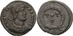 Magister militum et dominus noster - Die Münzprägung der Spätantike ab Kaiser Diocletian (284 n. Chr
Jovianus 363-364 Follis 363/364, Siscia Brustbil...
