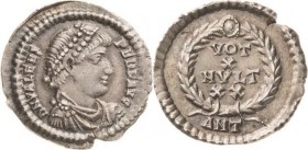 Magister militum et dominus noster - Die Münzprägung der Spätantike ab Kaiser Diocletian (284 n. Chr
Valens 364-378 Siliqua 367/375, Antiochia Brustb...