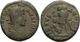 Magister militum et dominus noster - Die Münzprägung der Spätantike ab Kaiser Diocletian (284 n. Chr
Theodosius I. 379-395 Follis 384/388, Thessaloni...
