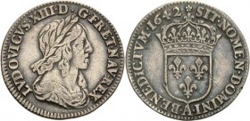 Frankreich
Ludwig XIII. 1610-1643 1/12 Ecu 1642, A-Paris Gadoury 46 Duplessy 1352 Droulers 126 Sehr schön