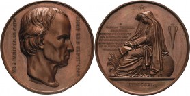 Frankreich
Louis Philippe 1830-1848 Bronzemedaille 1840 (Domard) Auf den Architekten Charles Percier. Kopf nach rechts zwischen 2 Schriftzügen / Trau...