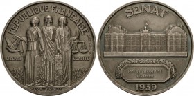 Frankreich
Dritte Republik 1870-1940 Silbermedaille 1939 (G. Crouzat) Verdienstmedaille für Mitglieder des Senats. Freiheit, Gleichheit und Brüderlic...