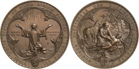 Frankreich-Medaillen und Marken
 Bronzemedaille 1956 (R. Delamarre) 100-Jahrfeier der "Compagnie des Salins du Midi et des Salines de Djibouti". Steh...