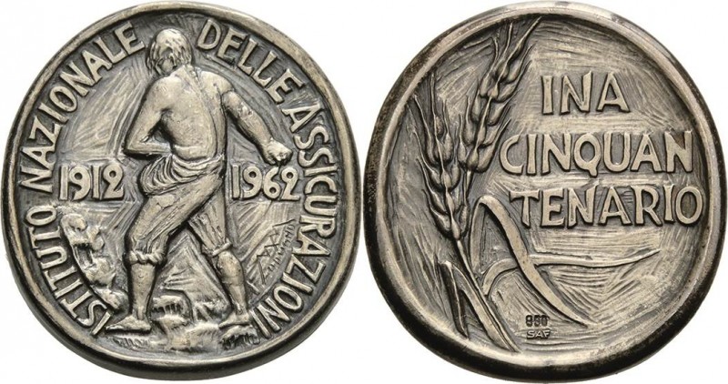 Italien-Medaillen
 Silbergussmedaille 1962. 50 Jahre Bestehen Nationales Versic...