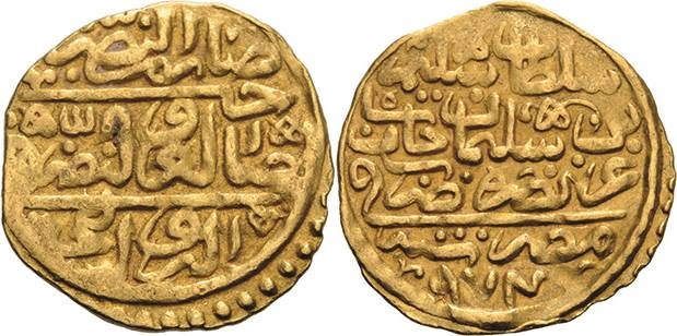 Osmanisches Reich
Selim II. 1566-1574 Altin 1566 (= 974 AH), Misr Pere 239 Dama...