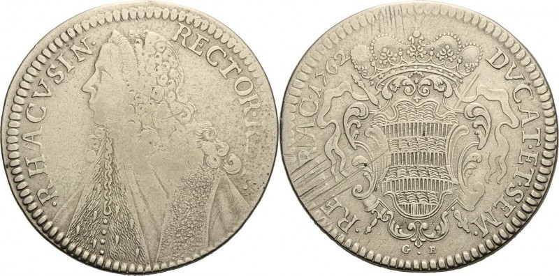 Ragusa (Dubrovnik)
Republik 1358-1805 Tallero 1762, GB Mimica 10 Davenport 1639...