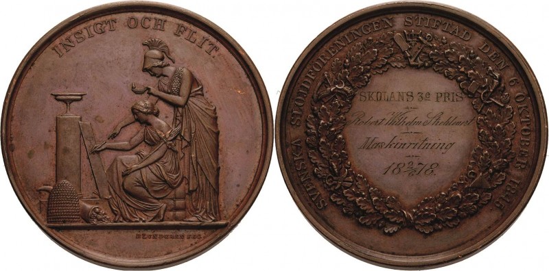 Schweden
Oskar I. 1844-1859 Bronzemedaille 1847 (Lundgren) Verdienstmedaille de...