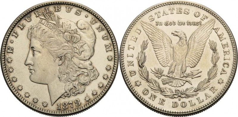 Vereinigte Staaten von Amerika
 Dollar 1878, S-San Francisco Morgan Dollar KM 1...