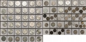 CSR/CSSR
Lot-82 Stück Interessantes Lot von Tschechischen und Slowakischen Silber- und Kleinmünzen der 2. Hälfte des 20. Jhd. Vom 20 Heller bis zum 1...