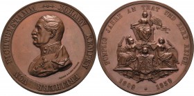 Kaiserreich Österreich
Franz Joseph I. 1848-1916 Bronzemedaille 1859 (Jauner) 50-jähriges Dienstjubiläum von Johann Kempen, Freiherr von Fichtenstamm...