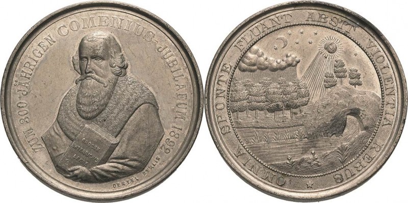 Kaiserreich Österreich
Franz Joseph I. 1848-1916 Zinnmedaille 1892 (Oertel) 300...