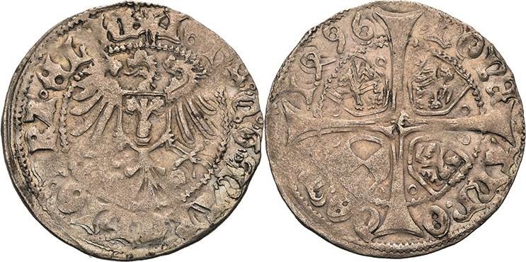 Brandenburg, Markgrafschaft
Johann Cicero 1486-1499 Groschen 1496, Berlin Bahrf...