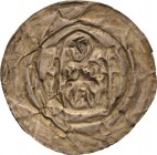 Mansfeld, Grafschaft
Burghard II. von Querfurt 1229-1260 Brakteat, um 1250 Sitzender Markgraf hält in der Linken ein Lilienzepter und in der Rechten ...