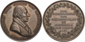 Altenburg
 Silbermedaille 1821 (C. Pfeuffer) 50-jähriges Dienstjubiläum des Juristen Friedrich Carl Adolf von Trützschler (1751-1831). Brustbild nach...