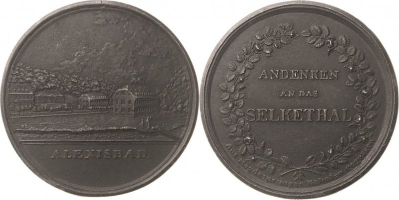 Anhalt-Bernburg
 Eisengussmedaille o.J. (unsigniert) Alexisbad - Andenken an da...